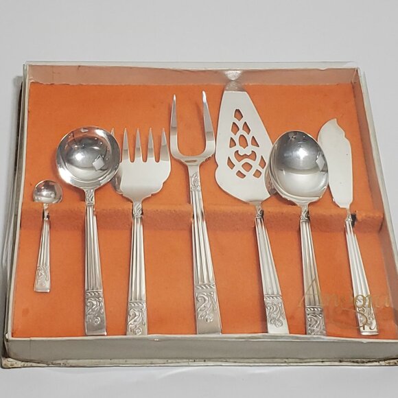 Vintage Angora Silver Plate Charcuterie / Serving Set – 7 Piece  Made in England - Picture 4 of 14